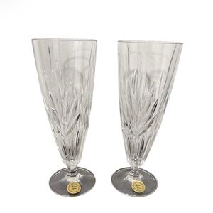Princess House Royal Highlights Pilsner Lead Crystal, Set of 2